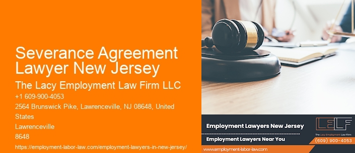 Severance Agreement Lawyer New Jersey