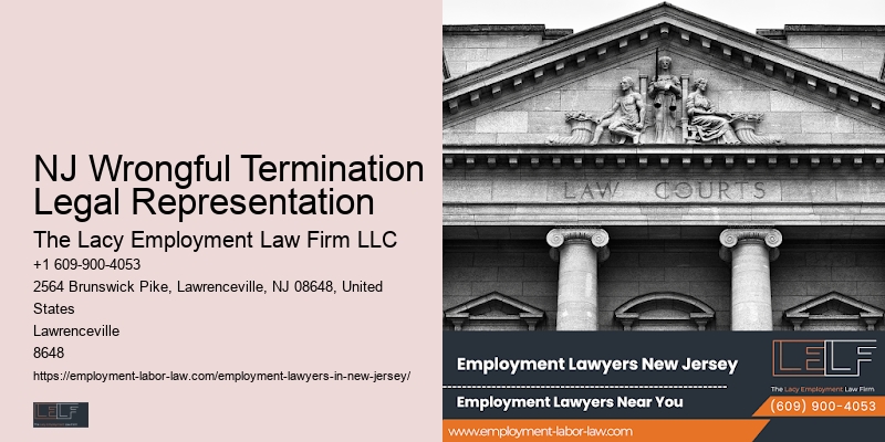 NJ Wrongful Termination Legal Representation