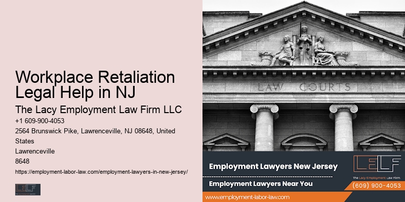 Workplace Retaliation Legal Help in NJ