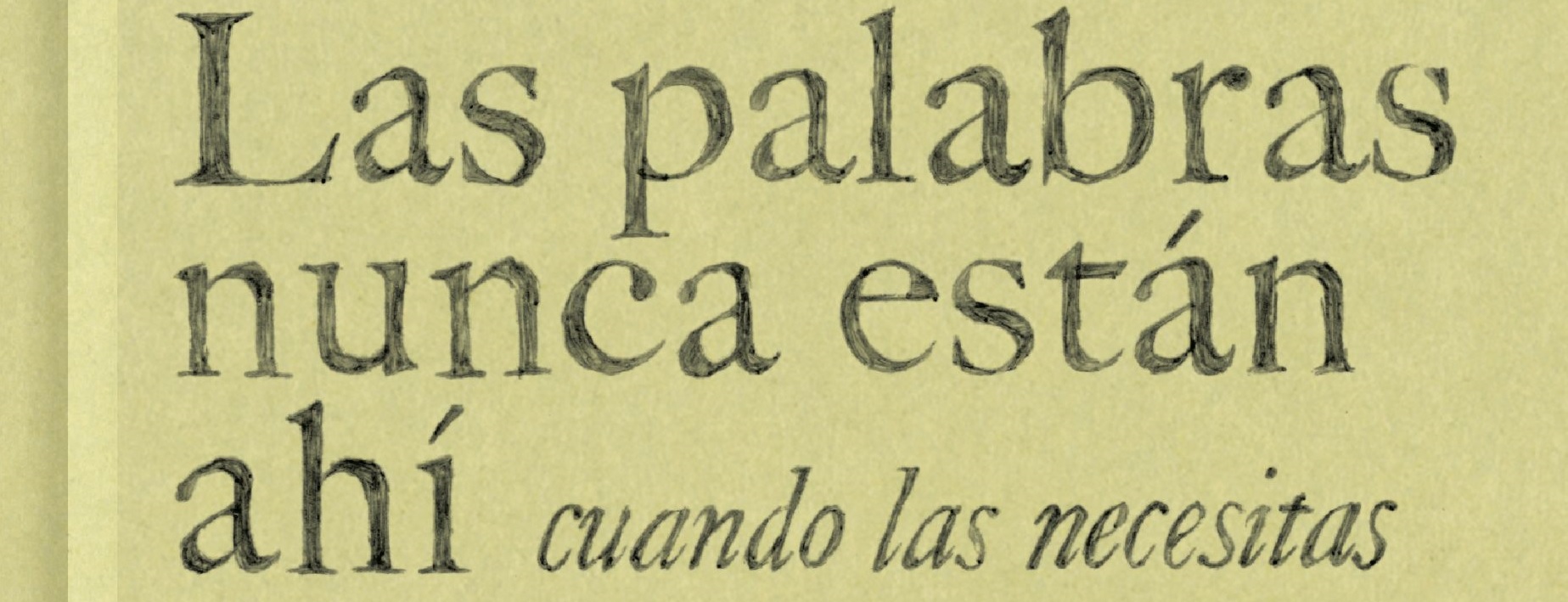 Las palabras nunca están ahí cuando las necesitas, de Ingmar Bergman