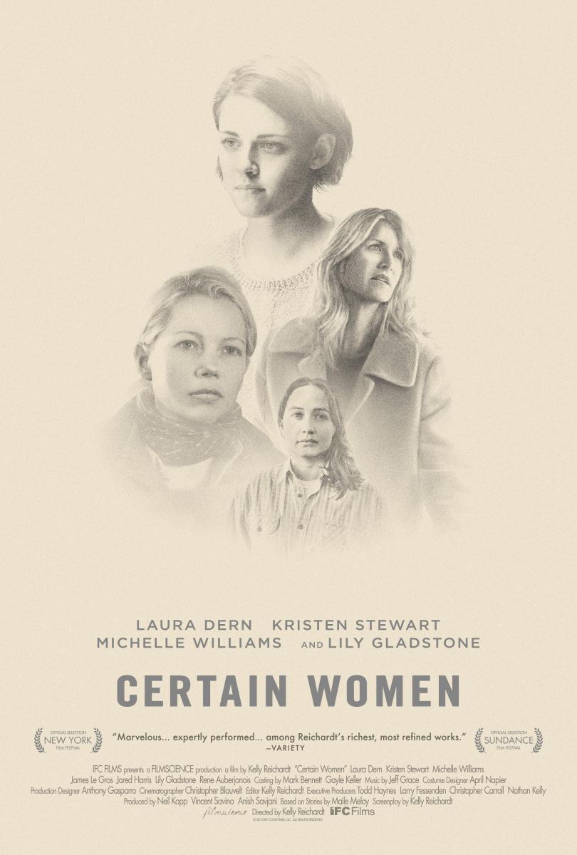 Certain Women - cartel