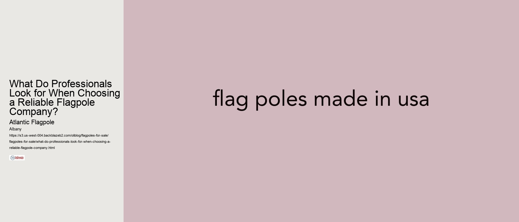 What Do Professionals Look for When Choosing a Reliable Flagpole Company?