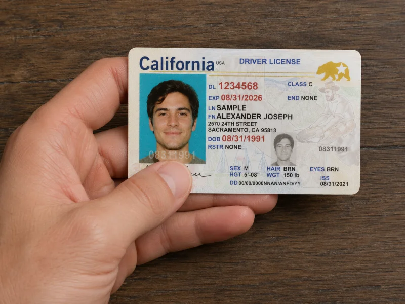 mock ID driver's license