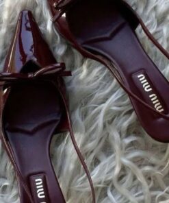 Cat Eye Heels, Long Shoes, Shoes For Women Heels, Shoes Boots, Cat Heels, Vintage Designer Heels, Kitty Cat Heels, Vintage Cherry Red Shoes