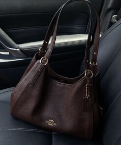 Coach Erin Bag Brown, Brown Purse Vintage, Big Shoulder Bag For School, Chocolate Brown Coach Bag, Brown Shoulder Bag Coach