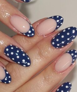 Acrylic Nails Pinterest, Wow Nails, Basic Nails, Cute Gel Nails, Dots Nails, Polka Dot Nails, Girly Acrylic Nails, Short Acrylic Nails Designs, Funky Nails