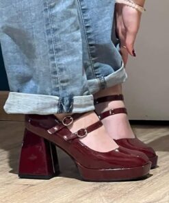 Red Heels Shoes, Boots With A Heel, Cool Red Aesthetic, Heels Cute Aesthetic, Shoe Heels, Shoes With Heels, Shoes For Women Boots, Women Shoes Heels