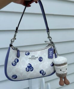 Couch Bags, Blueberry Coach Purse, Blueberry Coach Keychain, Blue Coach Bag, Couch Purse, Coach Blueberry Charm