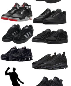 Rap Shoes, Edgar Shoes, Drip Shoes Women, Shoes Names Style, Throwback Black Basketball Shoes For Streetwear, Gangsta Nike Shoes, Drip Shoes