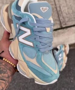 Luxury Casual Custom New Balance Sneakers, Blue New Balance Shoes Outfit, Low-top Blue Custom New Balance Sneakers