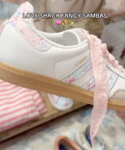 Adidas Loveshackfancy, Lsf Sambas, Loveshackfancy Adidas Sambas, Love Shack Fancy Shoes Sambas, Love Shack Fancy X Adidas