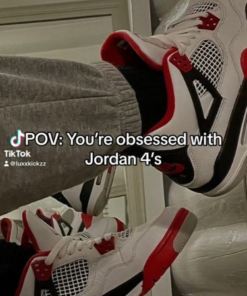 Outfits With Jordan 4s, 4s Outfit, Cute Jordans, Nike Fashion Shoes, Trendy Shoes Sneakers, Jordan 4’s, Jordan Shoes Retro