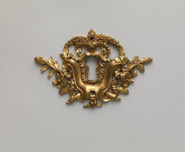 Pair of keyhole escutcheons