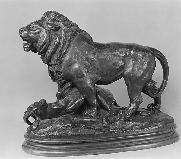 Lion with Antelope