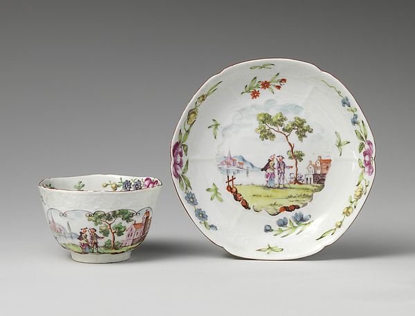 Teabowl and saucer