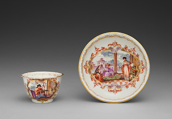 Teabowl and saucer