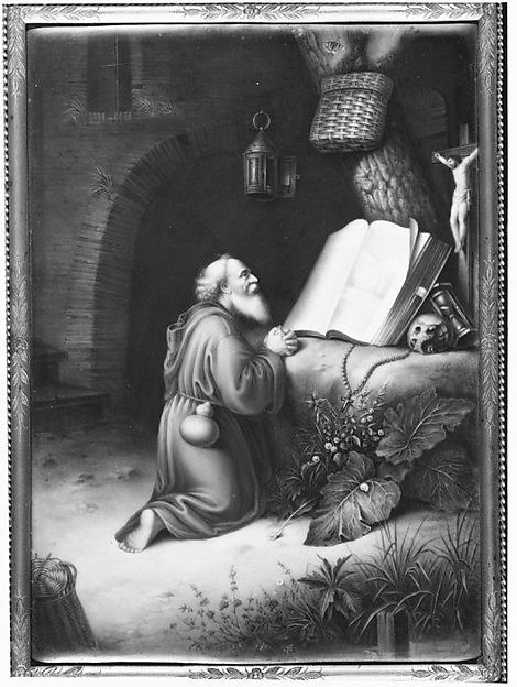 Monk at his devotions