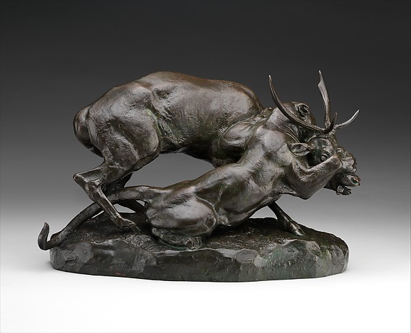 Panther Seizing a Stag