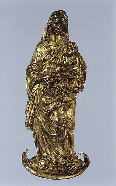 Virgin and Child on a crescent moon