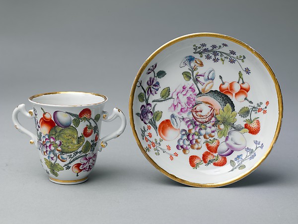 Chocolate beaker and saucer