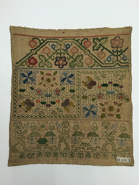 Embroidered band sampler