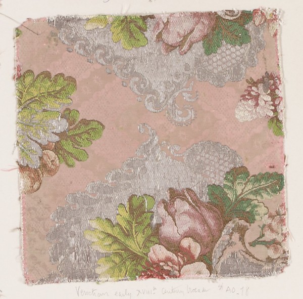 Fragment of brocaded silk