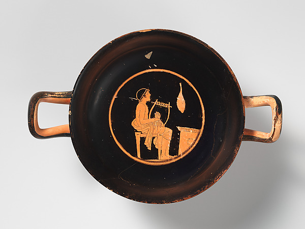 Terracotta kylix (drinking cup)