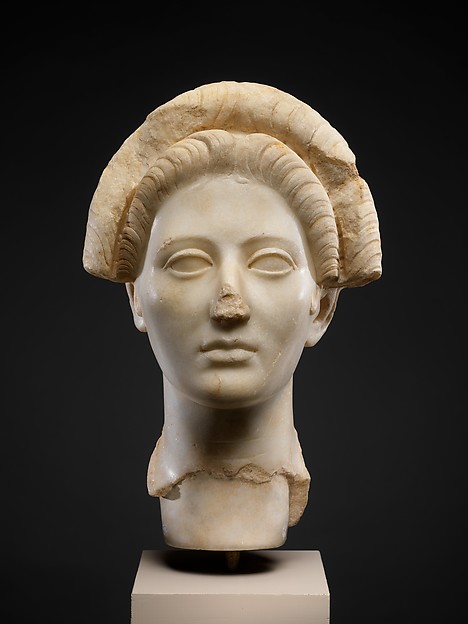 Marble portrait of a young woman