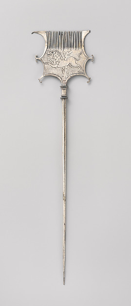 Silver comb and pin