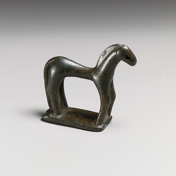 Bronze statuette of a horse