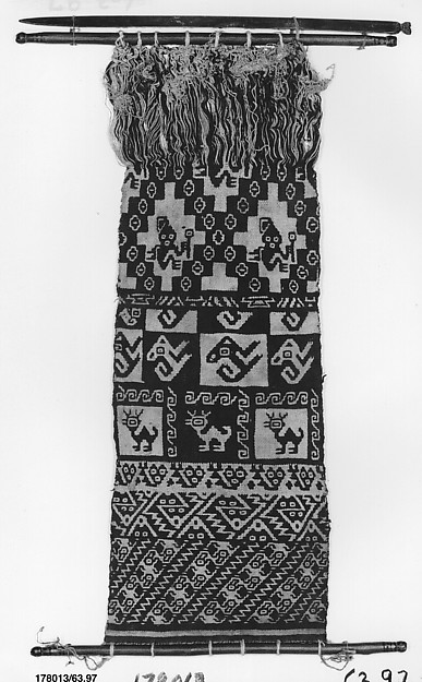 Unfinished Sampler Panel on Loom