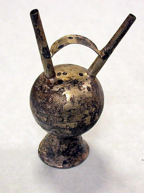 Silver Double Spouted Bottle