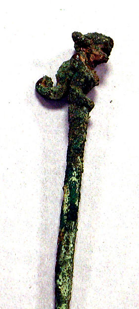 Copper Lime Spoon with Feline Top