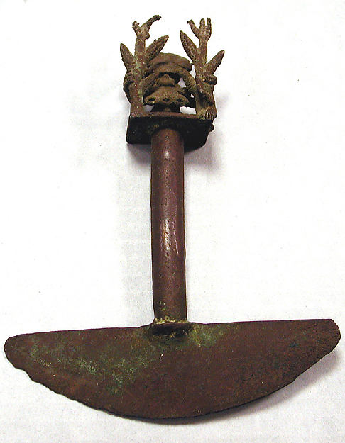 Copper Tumi with Figure