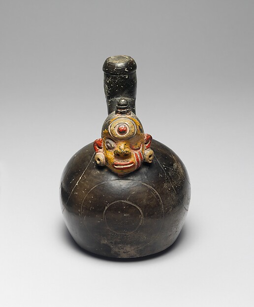 Bottle, Head on Spout