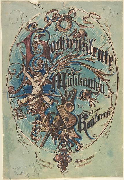 Design for a Title Page Sheet Music