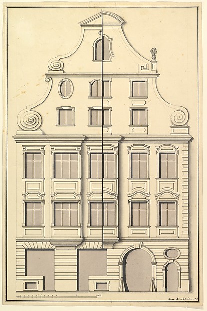Drawing for the Street Elevation of a Town House