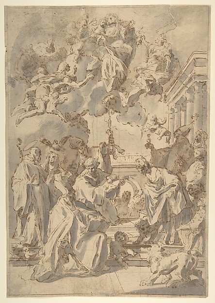 Virgin and Child in Glory with Angels and Saints