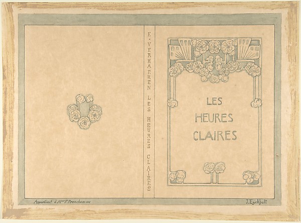 Design for "Les Heures Claires" by Emile Verhaeren