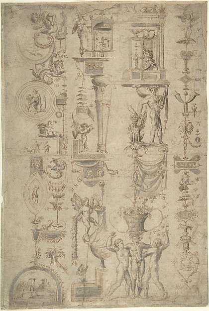 Design of Antique-Style Ornament ("Grotteschi")