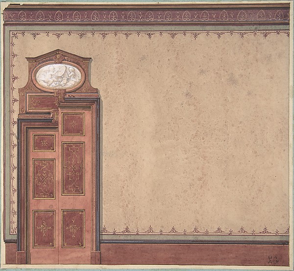 Pompeiian Design for Wall and Doorway