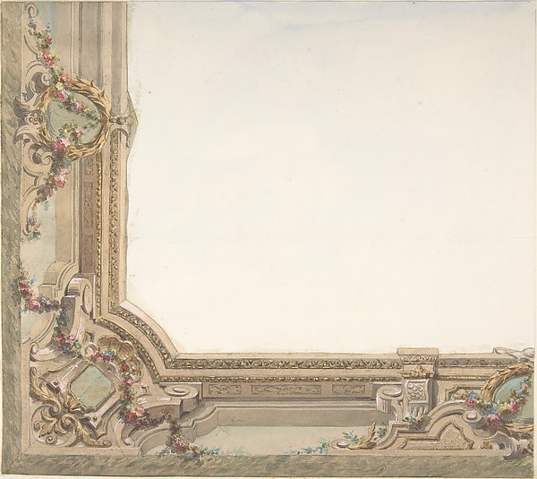 Design for Hall Ceiling, Hôtel de Trévise