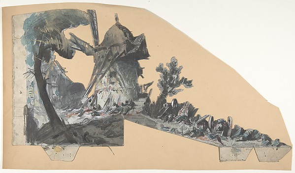 Design for a Stage Set at the Opéra, Paris: Lighthouse