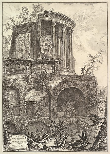 Altra V. del Tempio della Sibilla in Tivoli (Another view of the Temple of the Sibyl in Tivoli)