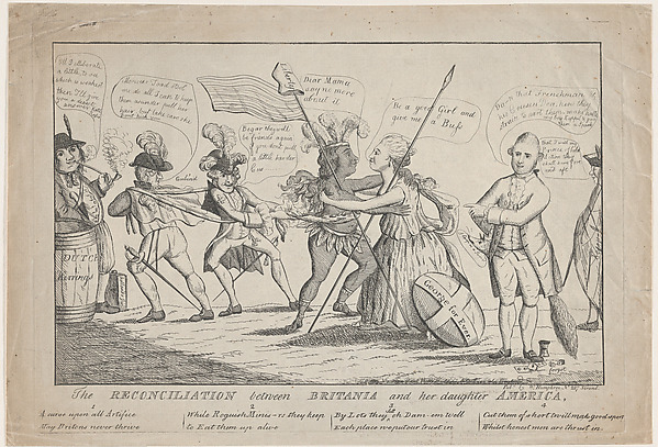 The Reconciliation Between Britannia and Her Daughter America