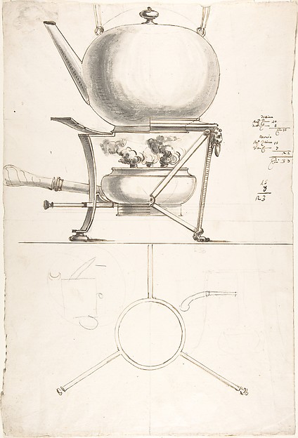 Kettle with Spirit Burner and Stand