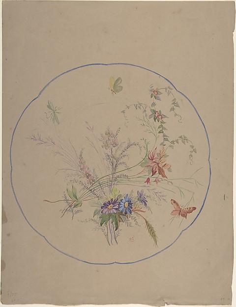 Design of Flower Sprays and Butterflies