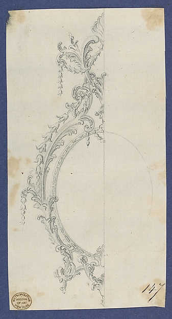 Pier Glass Frame, in Chippendale Drawings, Vol. I