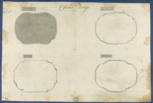 China Trays, from Chippendale Drawings, Vol. II