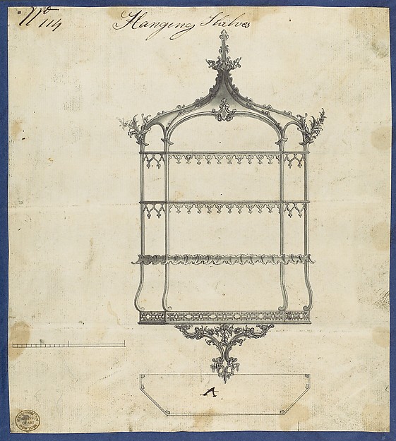 Hanging Shelves, from Chippendale Drawings, Vol. II